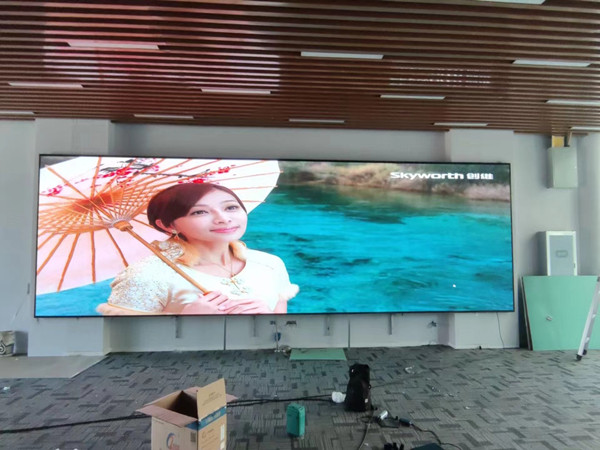 漯河市P1.53led小间距屏安装案例